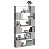 Book Cabinet/Room Divider Grey Sonoma 100x24x188 cm 3187604