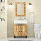 Sink Cabinet 62x33x58 cm Solid Wood Mango and Engineered Wood 351986
