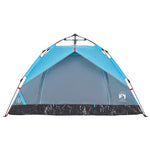 ZNTS Camping Tent Dome 3-Person Blue Quick Release 4004194