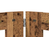 Dog Gate with Stands 4 pcs Old Wood 80 x 60 cm Engineered Wood 892137