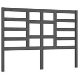Bed Headboard Grey 156x4x104 cm Solid Wood Pine 818147