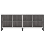 Shoe Cabinet Grey Sonoma 131x35x50 cm Engineered Wood 831851