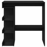 Bar Table Black Oak 100 x 48 x 101.5 cm Engineered Wood 862705