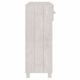 Console Table HAMAR White 90x35x90 cm Solid Wood Pine 340465