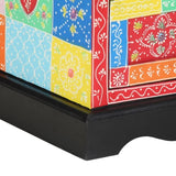 Bedside Cabinet Multicolour 40 x 35 x 45 cm Solid Mango Wood 4017564