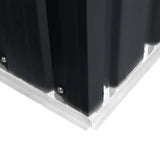 Garden Shed Anthracite Galvanised Steel Large Sliding Components 143342
