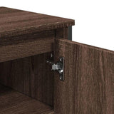 Bathroom Sink Cabinet Brown Oak 91x35x60 cm Engineered Wood 848663