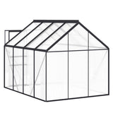 Greenhouse with Base Frame Anthracite Aluminium 4.75 m 48216