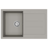 Sink Grey 780 x 500 mm 80% Quartz and 20% Resin 42028393