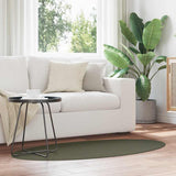 Area Rugs Oval HUARTE Forest Green 80 x 150 cm 100% Polyester 4103642