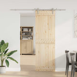 Sliding Door Hardware Kit 183 cm Stainless Steel Silver 4009700