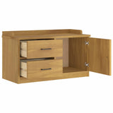 Hallway Bench SANDNES 87x40x50 cm Solid Wood Pine 4010464
