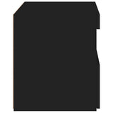 Bedside Cabinet Black Engineered wood 50x40x45 cm Bedside Cabinet 836765
