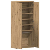Shoe Cabinet with Door Brown 80 x 39 x 180 cm Engineered wood 3333874