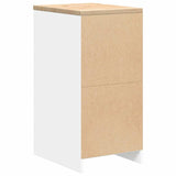 Garage Storage Cabinet White 40x51x85 cm Solid Wood Pine 860562