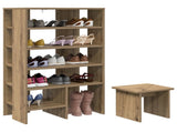Shoe Cabinet with Shelf 2 pcs Artisan Oak Engineered Wood 8000387