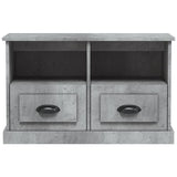 TV Cabinet Concrete Grey 80x35x50 cm Engineered Wood 816284