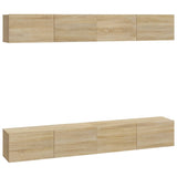 Wall TV Cabinets 4 pcs Sonoma Oak 100x30x30 cm 3114192