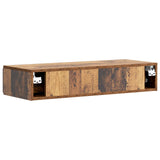 Wall-Mounted Side Table Old Wood 87.5 x 34.5 x 17 cm 898333