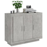 Sideboard Concrete Grey 92x35x75 cm Engineered Wood 811839