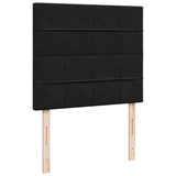 Box Spring Bed with Mattress Black 120x200 cm Velvet 3290884