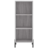 Highboard Grey Sonoma 34,5x34x180 cm Engineered Wood 3200335