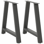 ZNTS Coffee Table Legs A-Shaped 2 pcs Anthracite 80x cm Steel 4012858