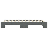 Daybed with Trundle without Mattress Dark Grey 90x190 cm Single 3197706