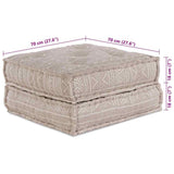 Modular Sofa Light Brown 70 x 70 x 36 cm Fabric 4019055