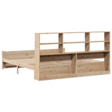 Bookcase Bed without Mattress 200x200cm Solid Wood Pine 3322479
