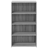 Highboard Grey Sonoma 70x41x124 cm Engineered Wood 846409