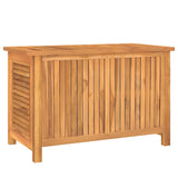 Garden Storage Box with Bag 90x50x58 cm Solid Wood Teak 363270