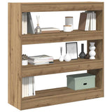 Book Cabinet Artisan oak 100 x 30 x 103 cm Engineered Wood 862725