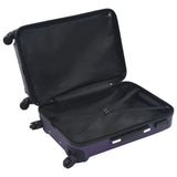Hardcase Trolley Set 3 pcs Purple ABS 91877