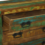 Sideboard with Drawer Brown 80 x 30 x 65 cm Solid Reclaim Wood 358878