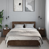 Bedside Cabinets 2 pcs Brown Oak 40x30x40 cm Engineered Wood 848523