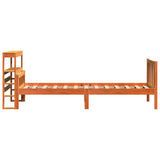 Bed Frame with Headboard without Mattress Wax Brown 75x190 cm Small Single 3305914