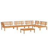 Pallet Sofa Set Natural Wood Solid Acacia Wood Standard Modular 3209438
