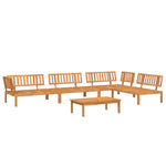 ZNTS 5 Piece Garden Pallet Sofa Set Solid Wood Acacia 3209438