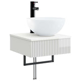 Wall-Mounted Wash Basin High Gloss White 40 x 41 x 40.5 cm 890182