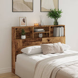 Headboard Cabinet Old Wood 140x19x103.5 cm 856868