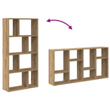 Bookcase Artisian Oak 60x20x120.5 cm Engineered Wood 858155