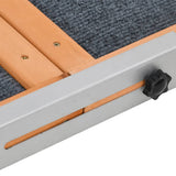 Dog Ramp Grey 120x30 cm Solid Wood Fir 172419