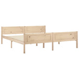 Bed Frame Natural Wood Solid pine wood, plywood Super King 322101