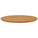 Table Top 90 x 3.5 Round Solid Teak Wood Natural 42033154