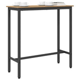 Table Artisan Oak 100 x 40 x 100.5 cm Engineered Wood and Steel 873743