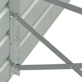 Garden Raised Bed Galvanised Steel 480x80x77 cm Green 47069