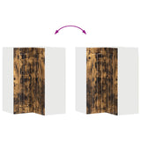Wall Corner Cabinet LUCCA Smoked Oak 57 x 57 x 80 cm 885080
