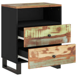 Bedside Cabinet 50x33x62cm Solid Wood Reclaimed&Engineered Wood 350666