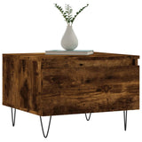 Coffee Tables 2 pcs Smoked Oak 50x46x35 cm Engineered Wood 830871